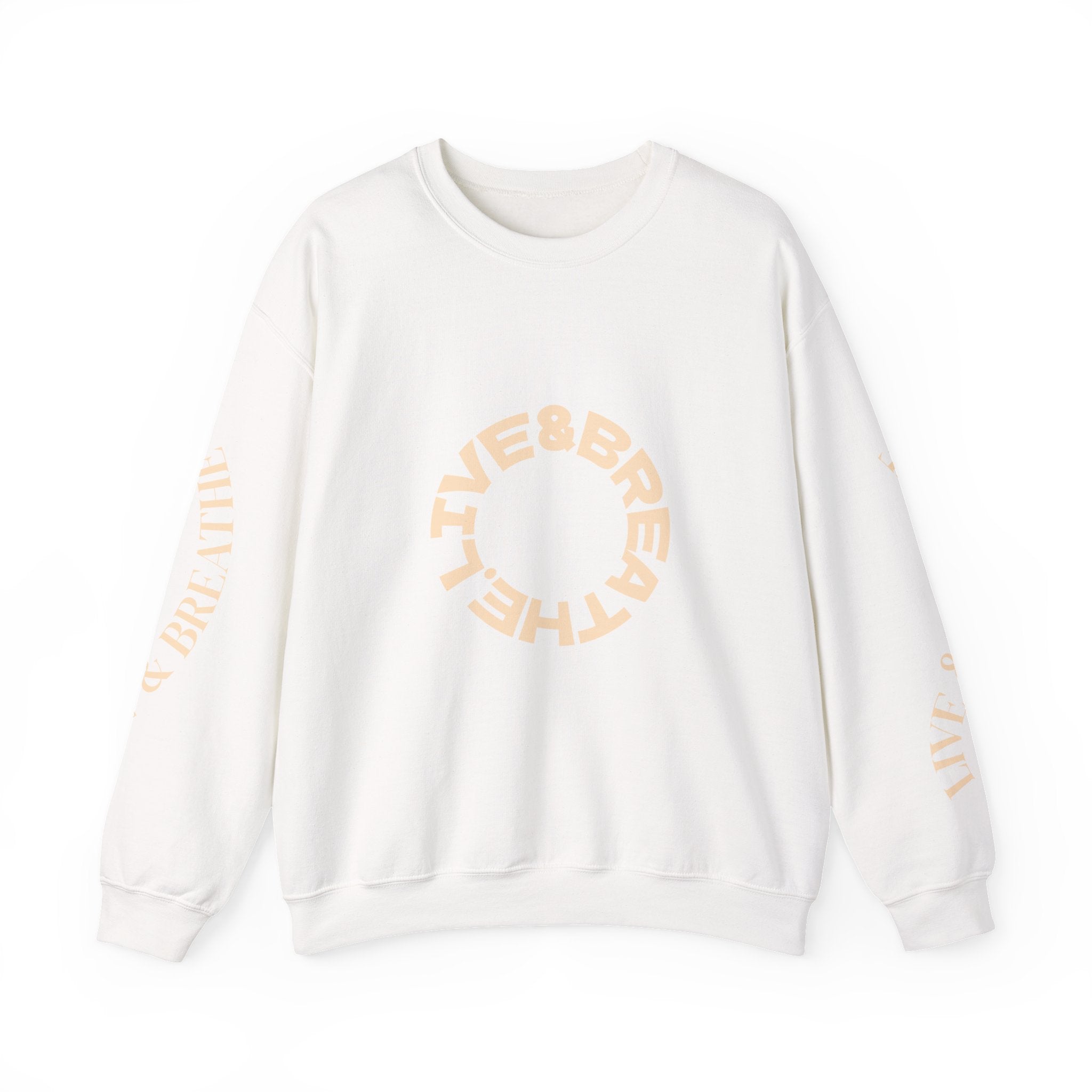 Comfortable Fashion Crewneck Sweatshirt - Live & Breathe