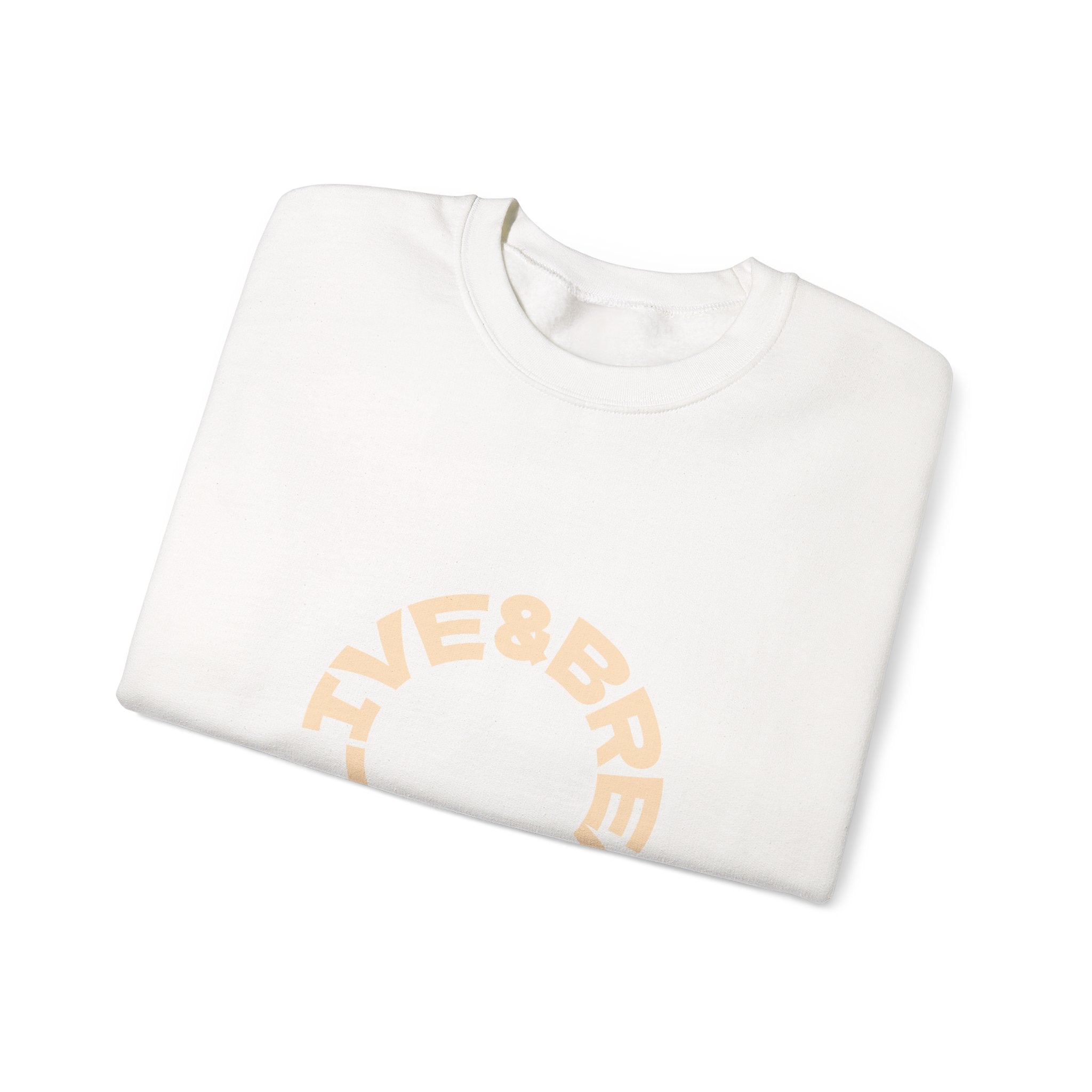 Comfortable Fashion Crewneck Sweatshirt - Live & Breathe