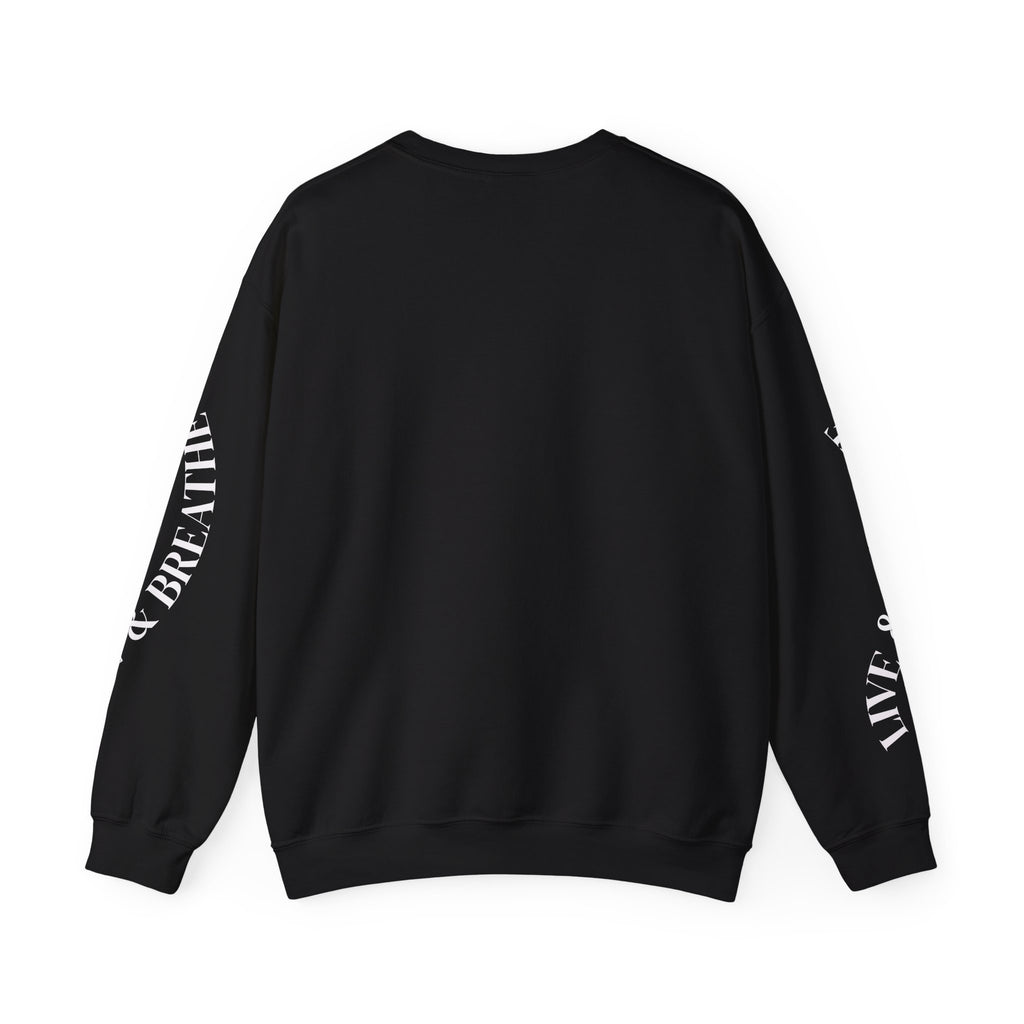 Comfortable Fashion Crewneck Sweatshirt - Live & Breathe