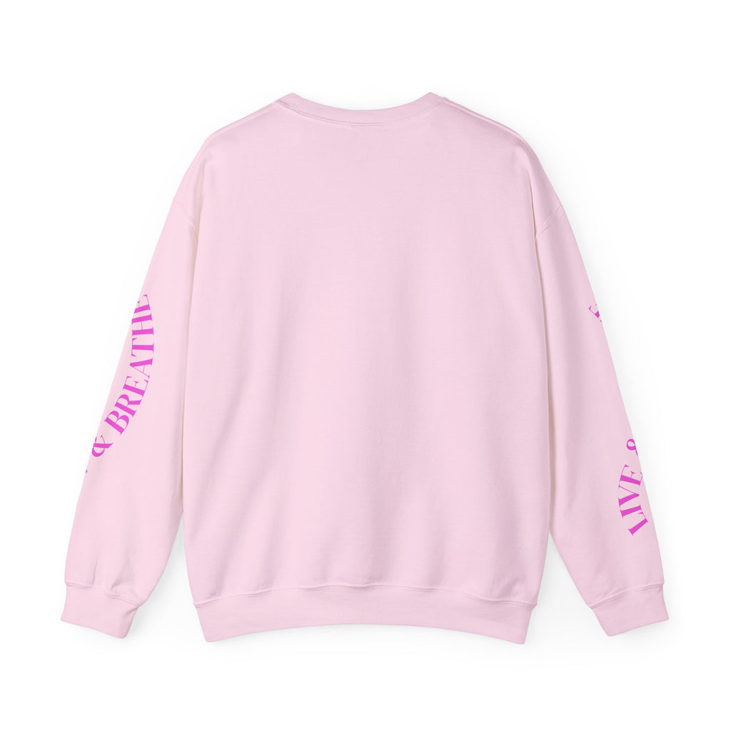 Comfortable Fashion Crewneck Sweatshirt - Live & Breathe