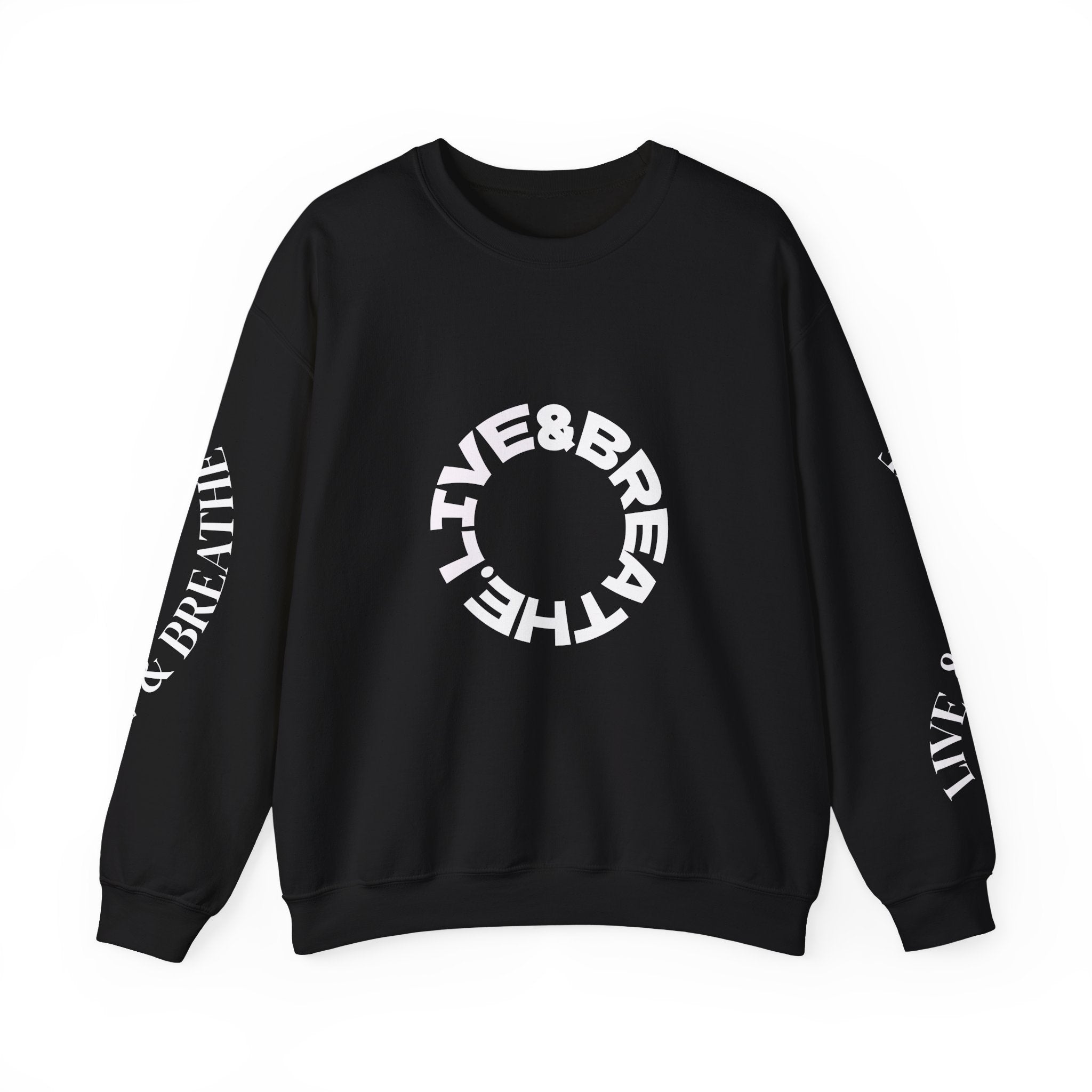 Comfortable Fashion Crewneck Sweatshirt - Live & Breathe