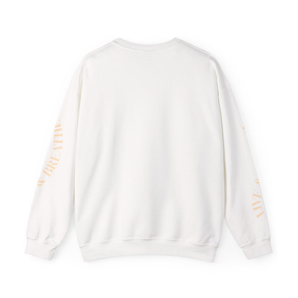 Comfortable Fashion Crewneck Sweatshirt - Live & Breathe